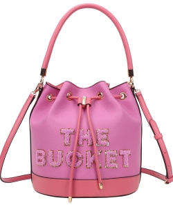 The Bucket Hobo Bag TB2-L9018 ROSE